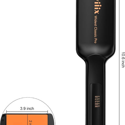 Terviiix Flat Iron Hair Straightener, 2 Inch, Faster Styling