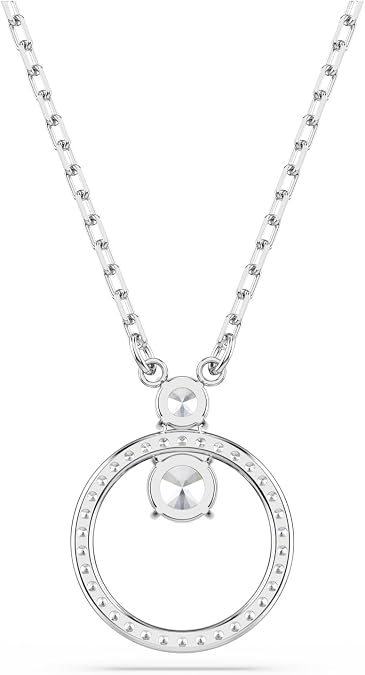 Swarovski Constella Crystal Circle Pendant Necklace Jewelry Collection
