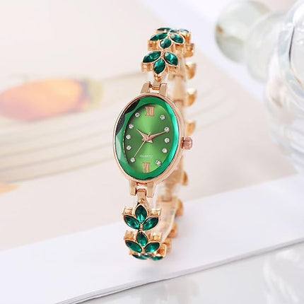 BESTKANG Women's Watch Luxury Petal Casual Bracelet Watch Simulated Quartz Watches for Women