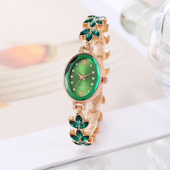 BESTKANG Women's Watch Luxury Petal Casual Bracelet Watch Simulated Quartz Watches for Women