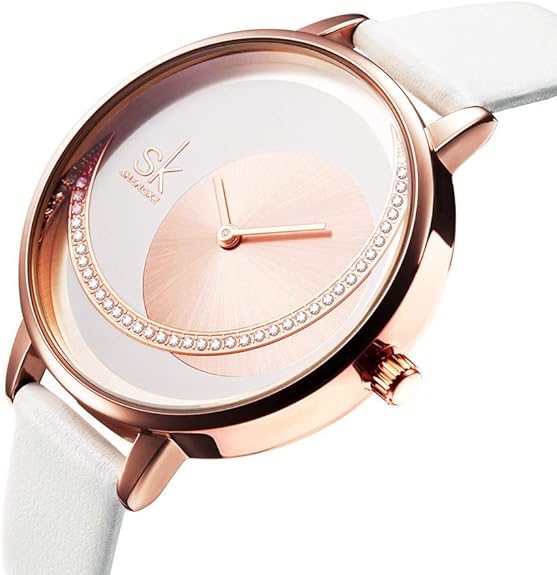 SHENGKE Simplicity Creative Women Watch Genuine Leather Elegant Women Watches Ladies Business Wristwatch