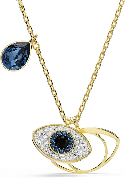 Swarovski Symbolica Pendant, Evil Eye, Blue, Gold-Tone Finished