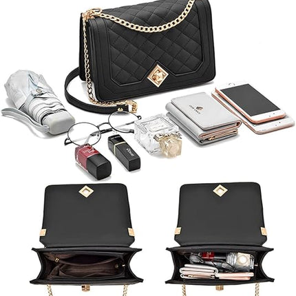HINFKA Women'S Small Crossbody Bag Pu Leather Shoulder Bag Small Handbag Clutch Bag Fashion Versatile Evening Bag