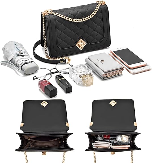 HINFKA Women'S Small Crossbody Bag Pu Leather Shoulder Bag Small Handbag Clutch Bag Fashion Versatile Evening Bag