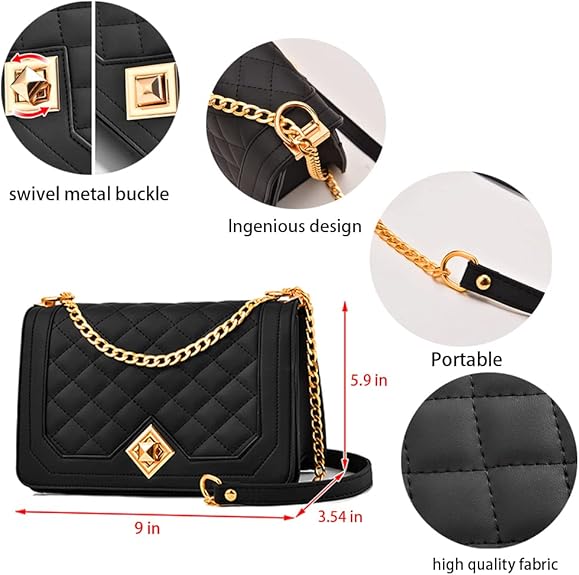 HINFKA Women'S Small Crossbody Bag Pu Leather Shoulder Bag Small Handbag Clutch Bag Fashion Versatile Evening Bag