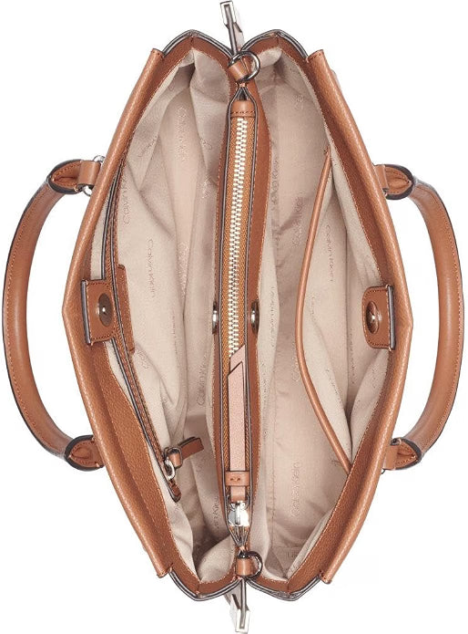 Calvin Klein Women's Bianca Triple Compartment Satchel