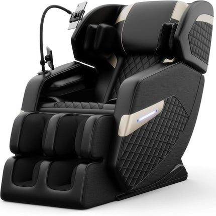 Massage Chair Full Body, Zero Gravity Massage Recliner Chair with Foot Shiatsu & Back Heating, 6 Fix Point Rollers, 5 Auto Modes, Airbags, Touch Screen, Deep Yoga Stretch for Home and Office
