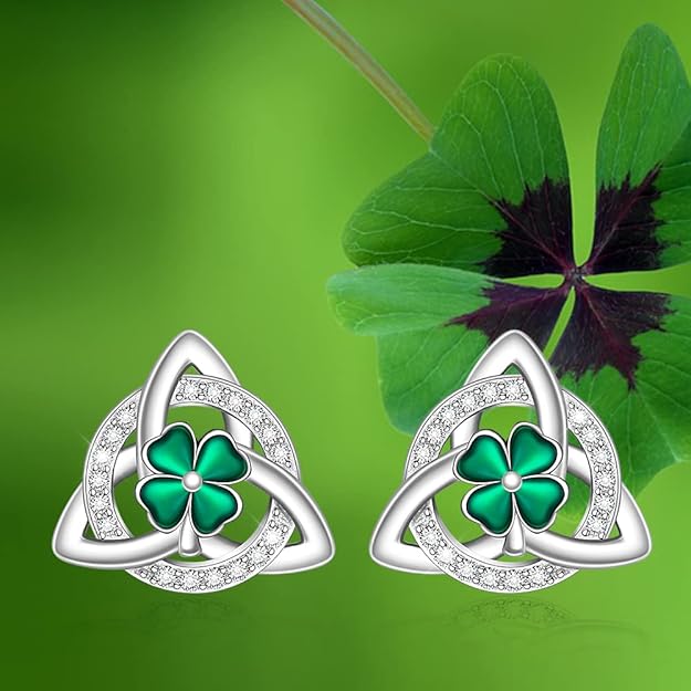 Sterling Silver Axolotl Bunny Shamrock Baseball Softball Highland Cow 4th of July Earring Studs for Women