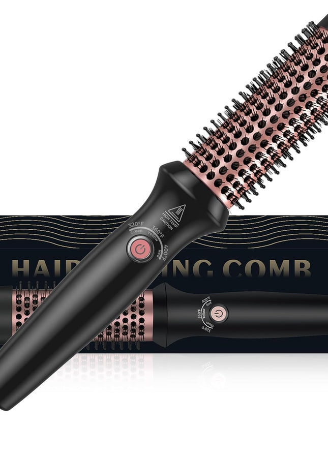 1.25 in Thermal Brush, Heated Round Brush Curling Iron Heated Ceramic Tourmaline Ionic Comb 110-240V Volum