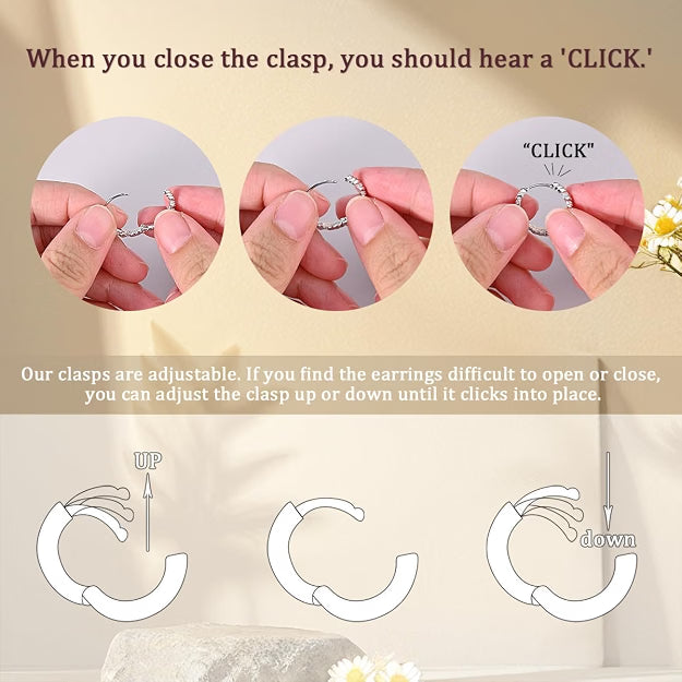 LAZA 925 Sterling Silver Earrings for Women Huggies Hoop Gold Earrings
