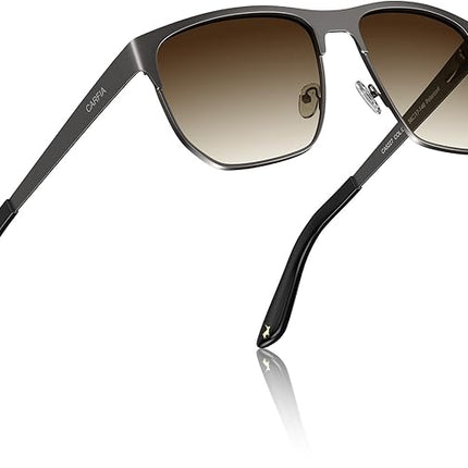 CARFIA Square Driving Polarized Sunglasses for Men Wide Metal Frame Spring Hinge Eyewear CA5227