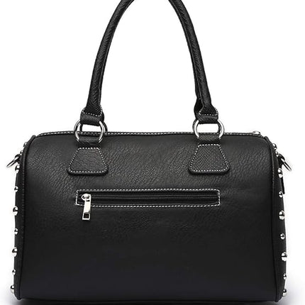 Sugar Skull Day of the Dead Punk Art Purse Removable Strap Women Satchel Handbag Shoulder Bag Wallet Set