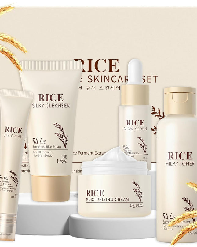 LAIKOU Skin Care Set, Korean Skin Care - Korean Beauty for Women - 5pcs