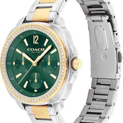 Coach Kitt Women's Quartz Multifunction Watch, Stainless Steel Bracelet, Water-Resistant to 3ATM, Chic and Versatile Timepiece - Gift for Her, 34mm