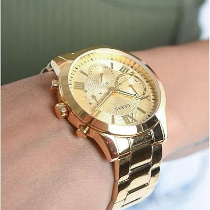 Guess Classic Gold-Tone Stainless Steel Bracelet Watch