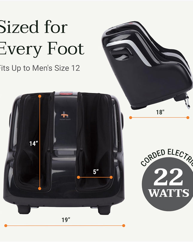 Human Touch Reflex5s Foot & Calf Massager Plantar Fasciitis - HSA Approved