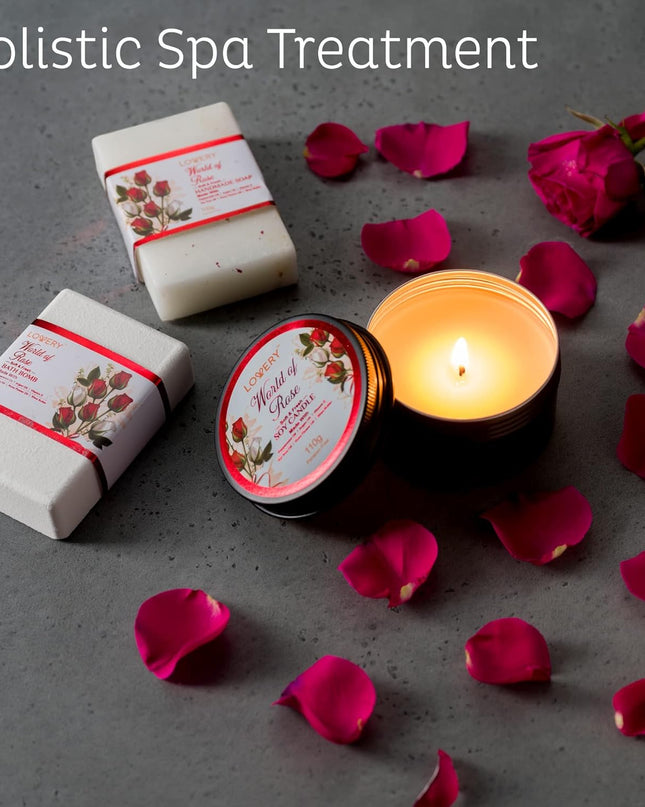 Christmas Gifts, Spa Gifts for Women, Bath and Body Gift Set, Red Rose Gift Basket, 35 Piece Stress Relief Spa Kit, Thank You, Birthday, Mom - Nail Care Kit, Body Scrub, Bubble Bath, Bath Bomb & More