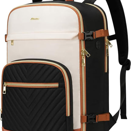 Travel Backpack for Women, 40L Carry On Backpack for Airplanes, Waterproof Large Weekender Overnight Luggage Daypack Airline Approved, Fits 17 Inch Laptop