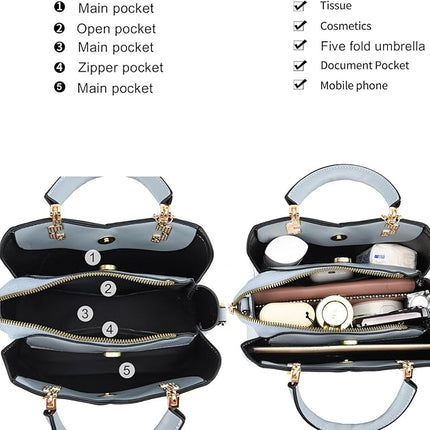 Xiaoyu Small Purses and Handbags for Women Fashion Crossbody Bag Lightweight Shoulder Bag Top Handle Satchel Purse