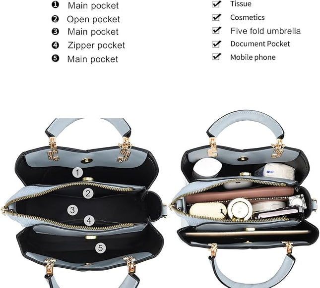 Xiaoyu Small Purses and Handbags for Women Fashion Crossbody Bag Lightweight Shoulder Bag Top Handle Satchel Purse