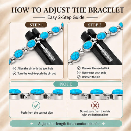 Magnetic Bracelet for Women, 8 Colors, Natural Stone Stainless Steel