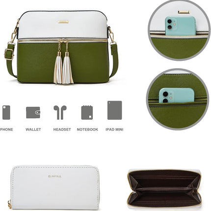 Women Fashion Handbags Wallet Tote Bag Shoulder Bag Top Handle Satchel Purse Set 4pcs