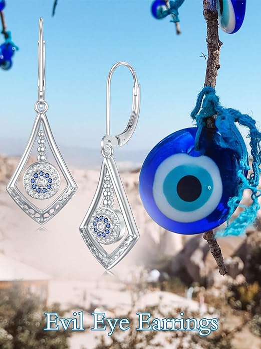 WINNICACA Sterling Silver Dangle Drop Leverback Stud Climber Earrings for Women Girls Flower Animal Jewelry Gifts for Birthday Christmas