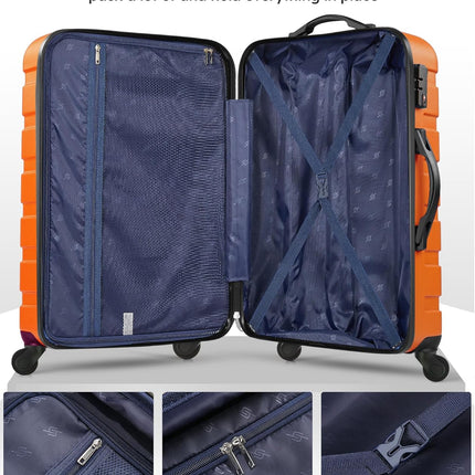 Suitour Luggage Sets 4 piece with Spinner Wheels,Hard Shell Luggage set for Women,16" 20" 24" 28 inches Suitcase Set for Travel Business