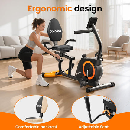 Recumbent Exercise Bike for Home, Recumbent Stationary Bikes for Seniors