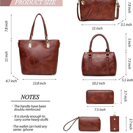 2E-youth Designer Purses and Handbags for Women Satchel Shoulder Bag Tote Top Handle Bag