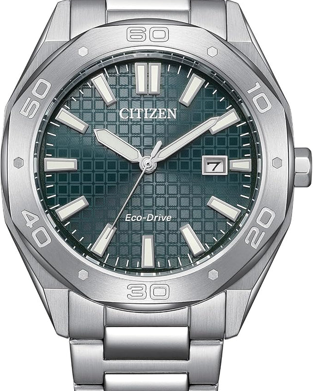 Citizen Men's Eco-Drive Sport Casual Odyn Watch, Stainless Steel Watch, 3 Hand, Date