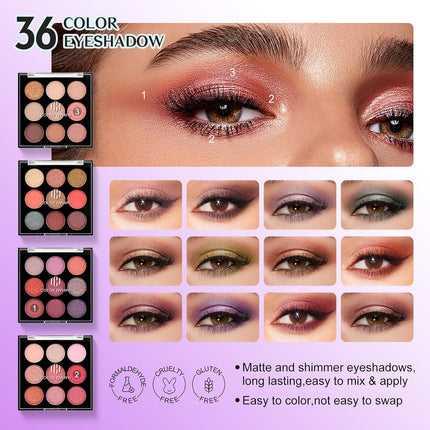 Color Nymph Makeup Kit for Women Full Kit, Makeup Set for Teens Girls