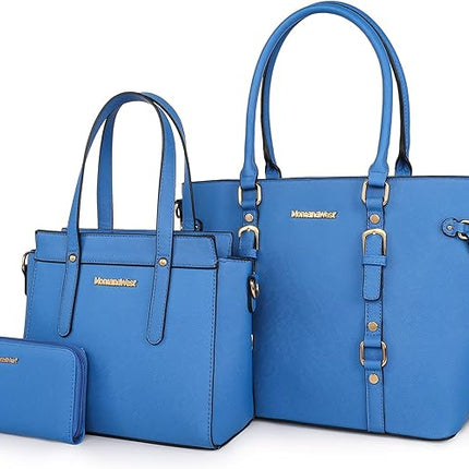 Montana West 3PCS Purses for Women Tote Bag and Wallet Set Shoulder Satchel Handbags