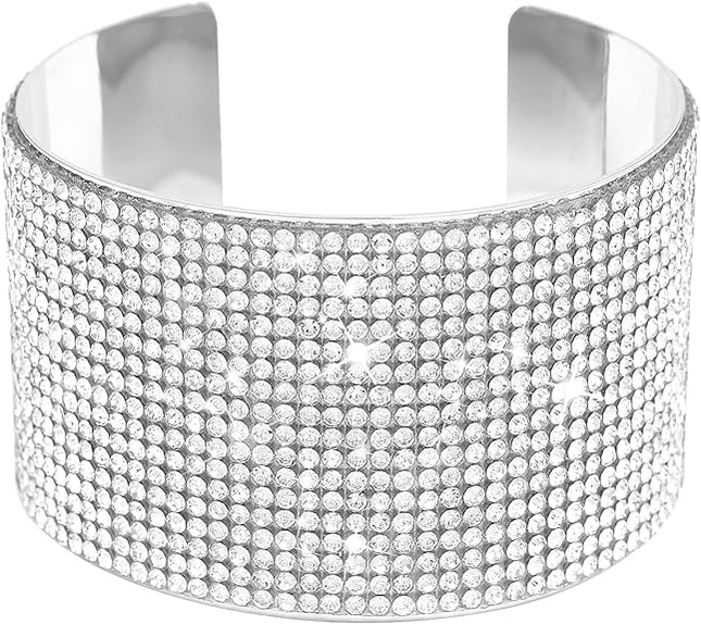 MultiLayer Rhinestone Bracelet for Women Girls Crystal arm cuff Prom Bangle Bracelet Jewelry for Party Wedding Dating