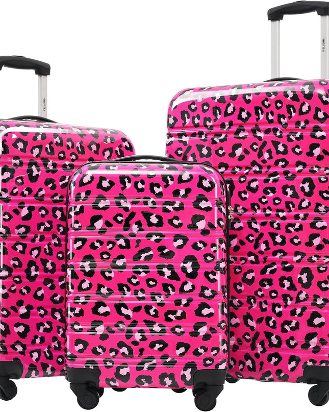 Merax Luggage Sets 3 Piece,Hardside Expandable Suitcase Set 20+24+28 IN