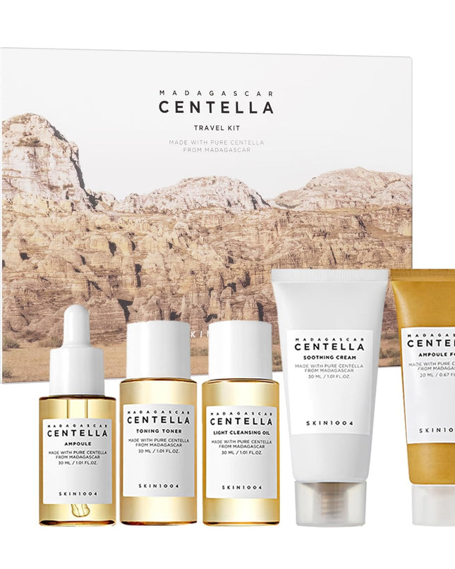 SKIN1004 Centella Travel Kit, Korean Skin Care Set of 5, Travel Size