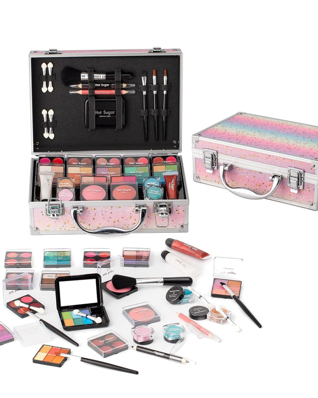 Hot Sugar Makeup Kit for Teenager Girls Starter Cosmetics Set Rainbow