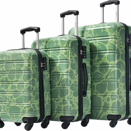 Merax Suitcase Set, Hardshell Luggage Sets 3 Piece with Spinner Wheels