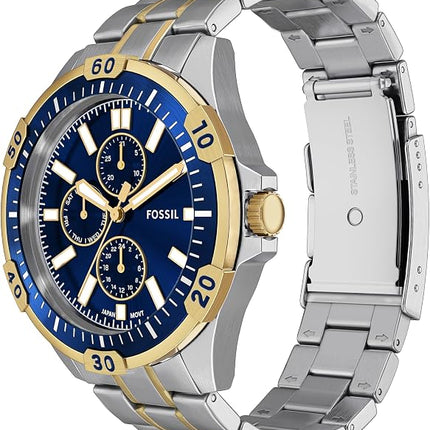Fossil Garrett Multifunction Stainless Steel Watch for Men