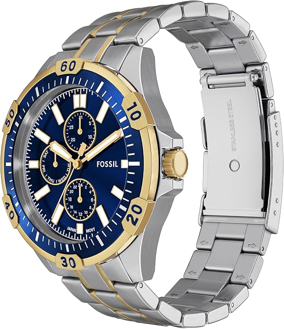 Fossil Garrett Multifunction Stainless Steel Watch for Men