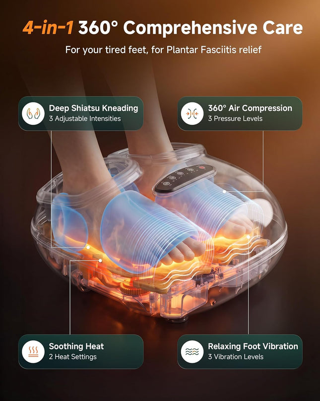 Snailax 4-in-1 Foot Massager with Heat 2026 Upgraded FSA Eligible Item