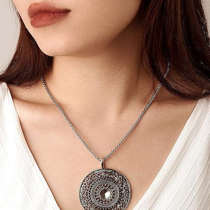 HAQUIL Vintage Flower Necklace, Fashion Jewelry for Women, Statement Necklace for Women…