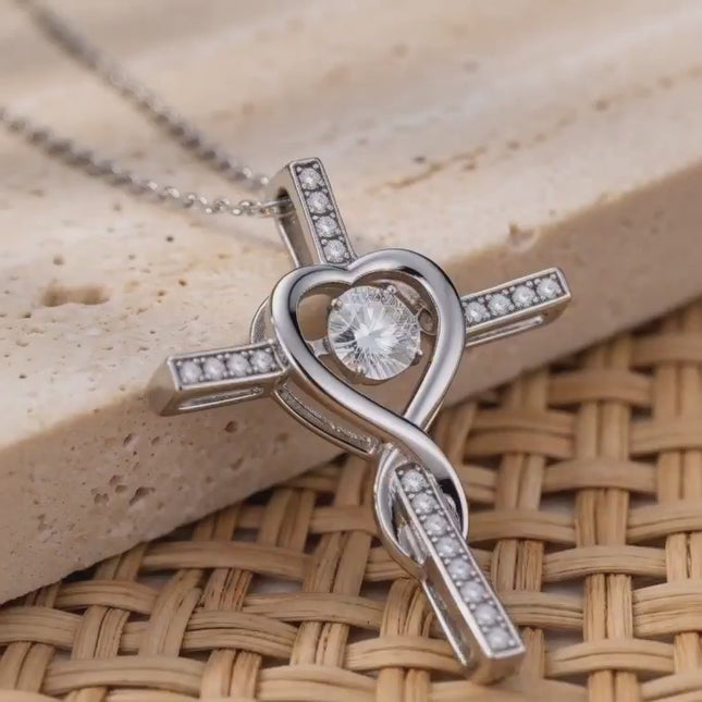 Moissanite Cross Necklace for Women,Floating Lab Diamond Crucifix Pendant Chain for Men,Religious Cross Jewelry S925 Sterling Silver Necklace Gifts for Valentine's Day Women