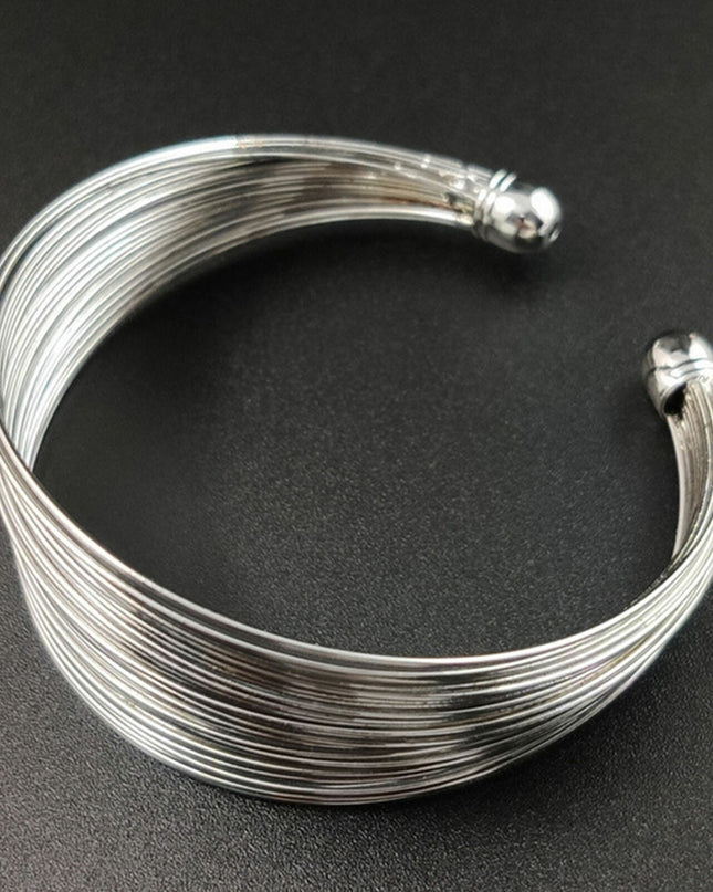 Elegant Charm 925 Sterling Silver New Fashion Wristband Bracelet Bangle Cuff