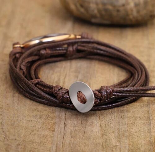 Natural Amethyst Amazonite Stone Braided Bracelet for Spiritual Healing Peace